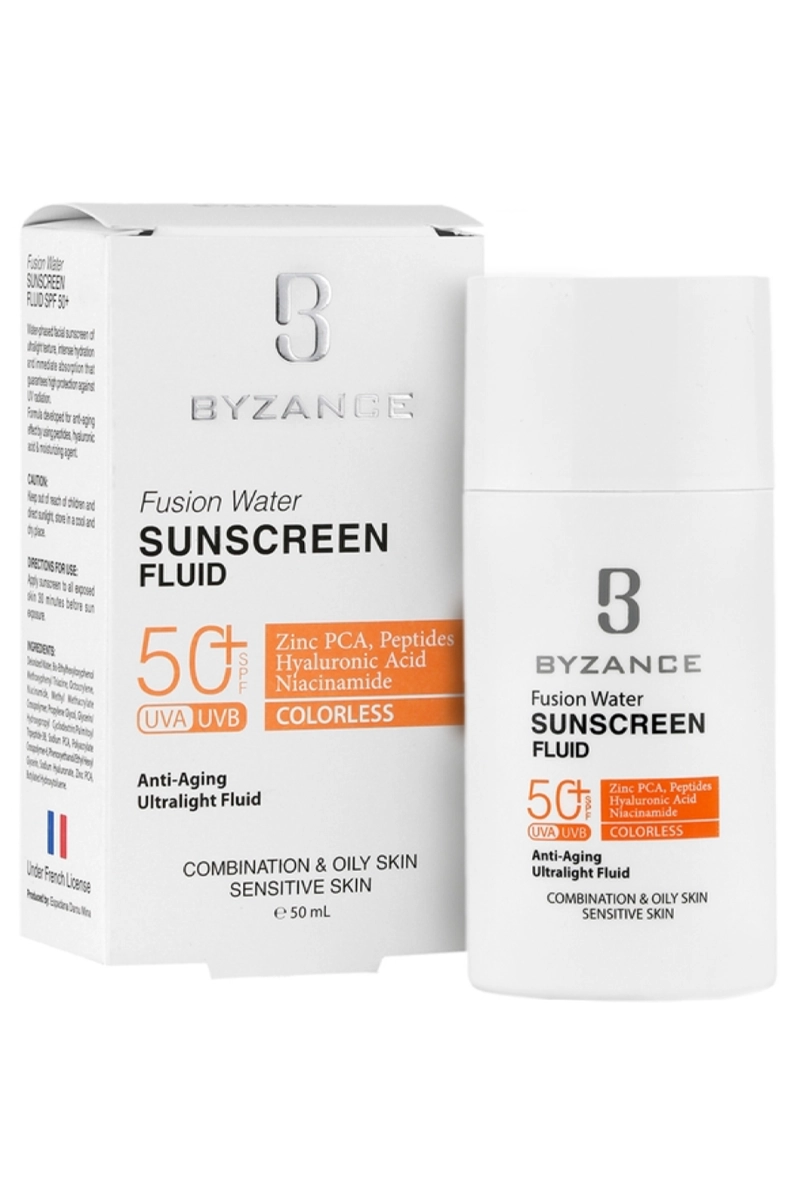 فلوئید ضد آفتاب فیوژن واتر بیزانس SPF50